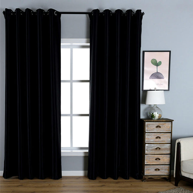2 Panels Curtains Panels for Living Room, Velvet Textured Drapes Rod Pocket