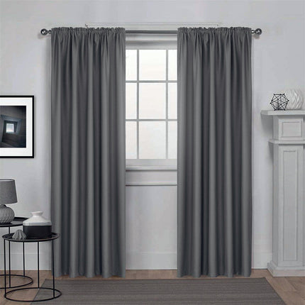2 Panels Curtains Panels for Living Room, Velvet Textured Drapes Rod Pocket