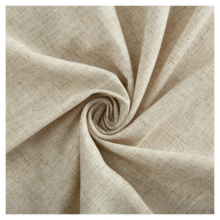 Natural Linen Semi Sheer Curtains for Living Room Curtains 2 Panels Grommet Tops