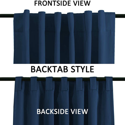 Room Curtains 2 Panels Living Room Thermal Insulated Blackout Drapes Rod Pocket
