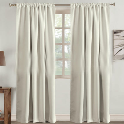 Room Curtains 2 Panels Living Room Thermal Insulated Blackout Drapes Rod Pocket