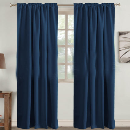 Room Curtains 2 Panels Living Room Thermal Insulated Blackout Drapes Rod Pocket