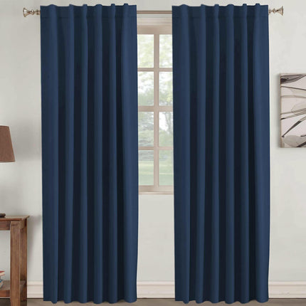 Room Curtains 2 Panels Living Room Thermal Insulated Blackout Drapes Rod Pocket