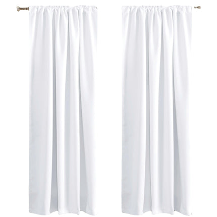 Room Curtains 2 Panels Living Room Thermal Insulated Blackout Drapes Rod Pocket