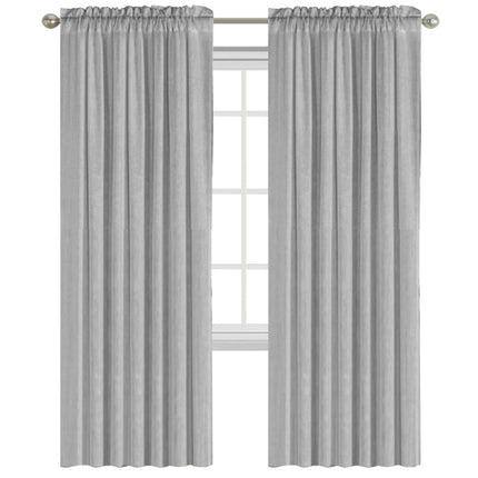 2 Panels Linen Curtains for Farmhouse/Bedroom/Living Room  Rod Pocket