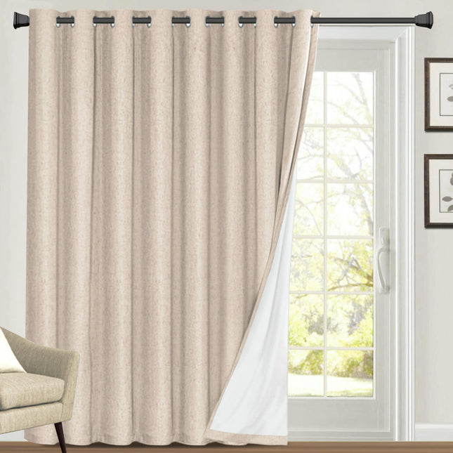 2 Panels Curtains 100% Blackout Thermal Drapes Privacy Protection Grommet Tops