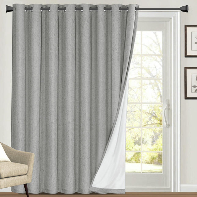 2 Panels Curtains 100% Blackout Thermal Drapes Privacy Protection Grommet Tops