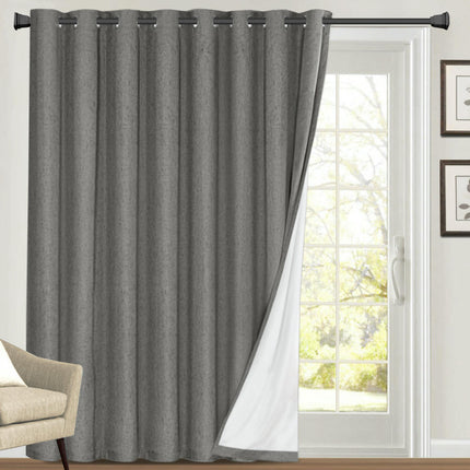2 Panels Curtains 100% Blackout Thermal Drapes Privacy Protection Grommet Tops