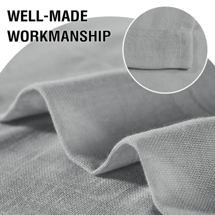 2 Panels Linen Semi Sheer Window Blackout Insulating Curtains Rod Pocket