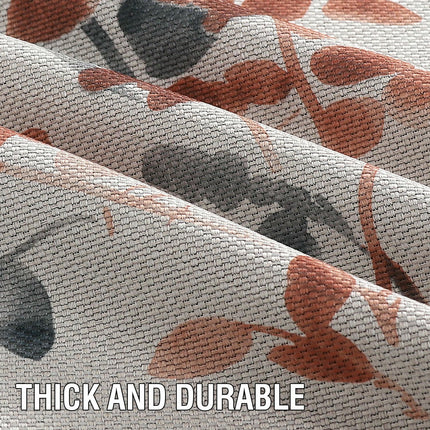 2 Panels Floral Window Curtains Darkening Light Filtering Curtain Grommet Tops