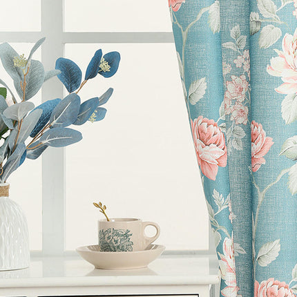 2 Panels Floral Curtains Drapes for Room Country Vintage Curtains Rod Pocket