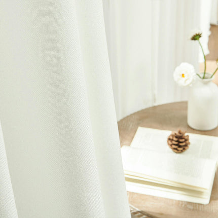 Short Curtains Drapes for Living Room Thermal Curtain 2 Panels Rod Pocket