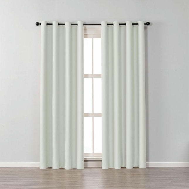 Blackout Curtain for Room Thermal Insulated Curtain Drapes 2 Panel Grommet Tops 1