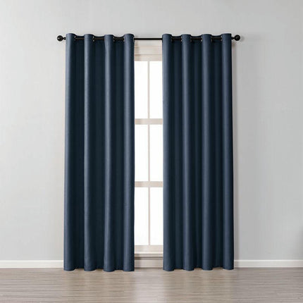 Blackout Curtain for Room Thermal Insulated Curtain Drapes 2 Panel Grommet Tops