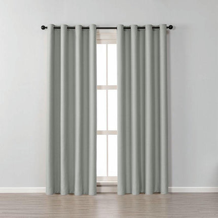 Blackout Curtain for Room Thermal Insulated Curtain Drapes 2 Panel Grommet Tops