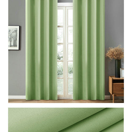 Blackout Curtain for Room Thermal Insulated Curtain Drapes 2 Panel Grommet Tops 1