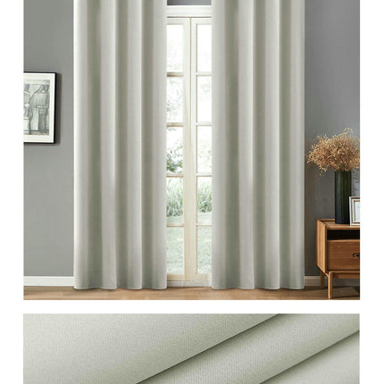 Blackout Curtain for Room Thermal Insulated Curtain Drapes 2 Panel Grommet Tops