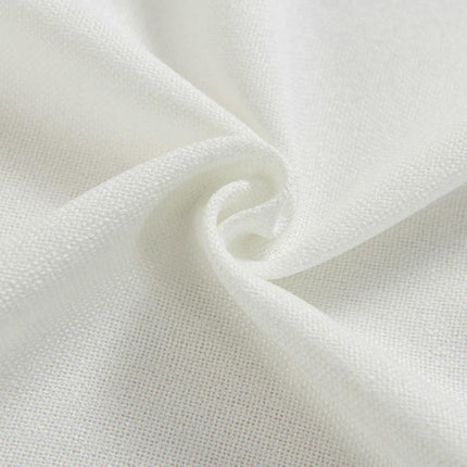 2 Panels Linen Curtains Light Filtering Window Semi Sheer Drapes Grommet Tops