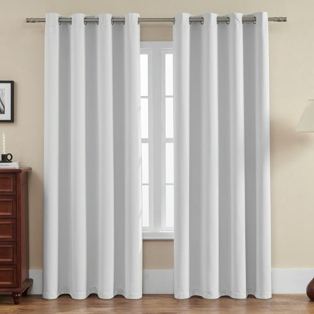 2 Panels Room Darkening Thermal Insulated Window Curtains for Room Grommet Tops