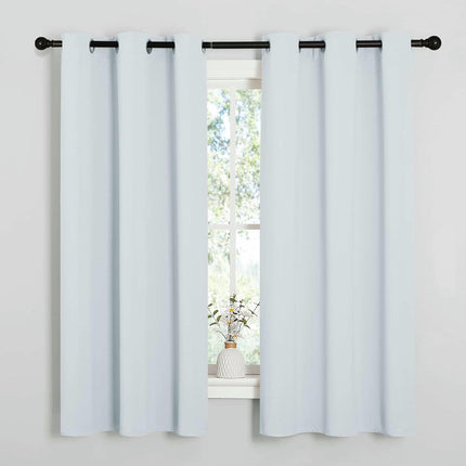 Blackout Curtains Full Darkening Living Room Curtain, 2 Panels Grommet Tops