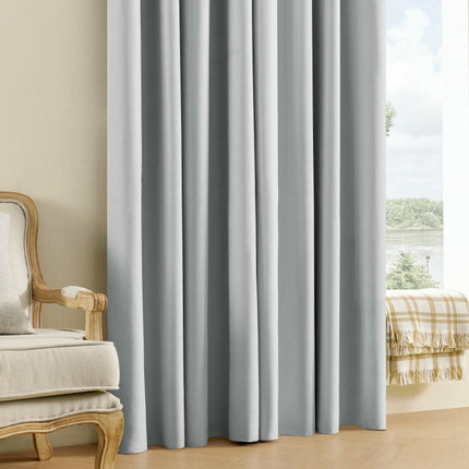 Blackout Thermal Insulated Curtains for Bedroom with Liner 2 Panels Grommet Tops