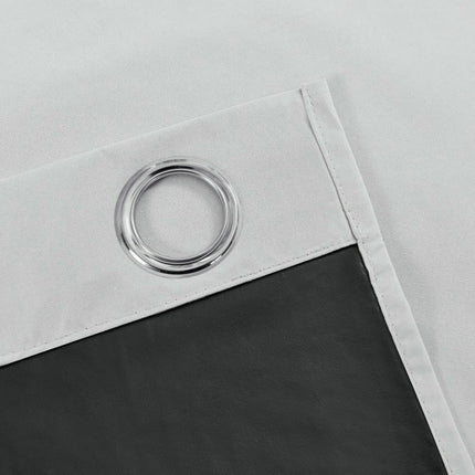 Blackout Thermal Insulated Curtains for Bedroom with Liner 2 Panels Grommet Tops