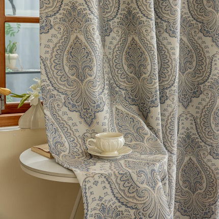 Floral Blackout Curtains 2 Panels Drapes for Bedroom Living Room Grommet Tops