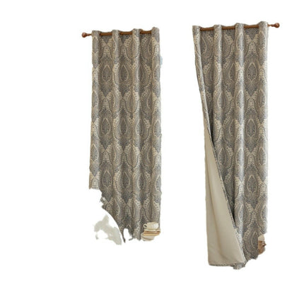 Floral Blackout Curtains 2 Panels Drapes for Bedroom Living Room Grommet Tops