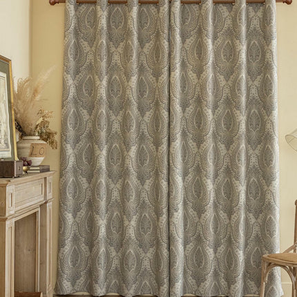 Floral Blackout Curtains 2 Panels Drapes for Bedroom Living Room Grommet Tops