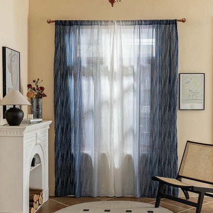 Ombre Sheer Curtains Sheer Curtains Bedroom and Living Room 2 Panels Rod Pocket