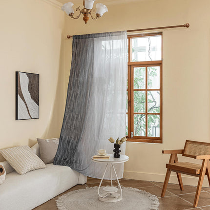 Ombre Sheer Curtains Sheer Curtains Bedroom and Living Room 2 Panels Rod Pocket
