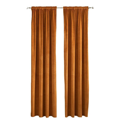 Velvet Curtains 2 Panels Set Window Blackout Curtain for Living Room Rod Pocket