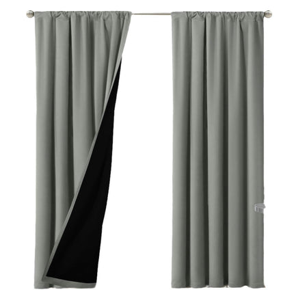 Blackout Curtains 2 Panels Thermal Insulated Curtains Full Room Rod Pocket