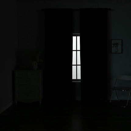 2 Panels Short Curtains Window Drapes for Room Blackout Curtains Rod Pocket