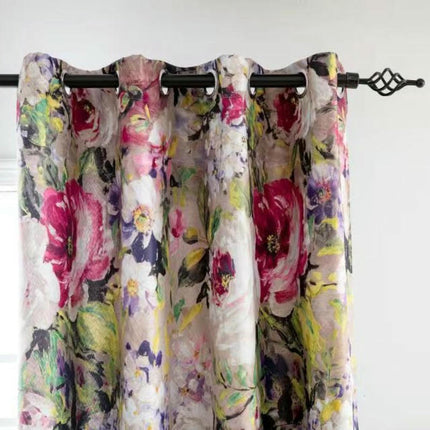 Blackout Curtains 2 Panel Colorful Blocking Drapes Room Decor Grommet Tops