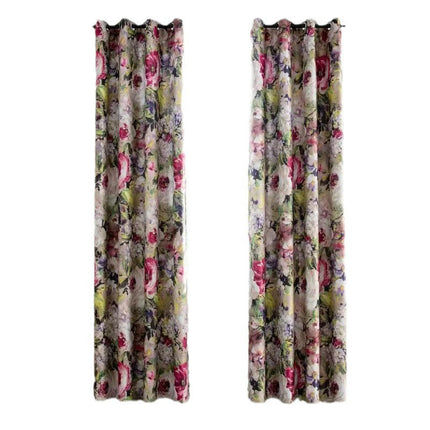 Blackout Curtains 2 Panel Colorful Blocking Drapes Room Decor Grommet Tops