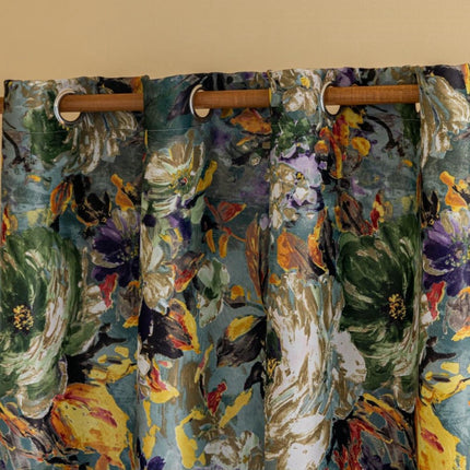 Blackout Curtains 2 Panel Colorful Blocking Drapes Room Decor Grommet Tops