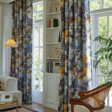 Blackout Curtains 2 Panel Colorful Blocking Drapes Room Decor Grommet Tops