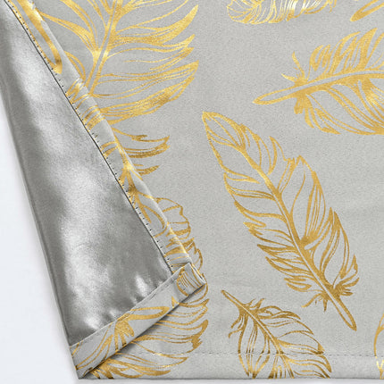 Feathers Blackout Curtains for Living Room Decor Drapes 2 Panels Grommet Tops
