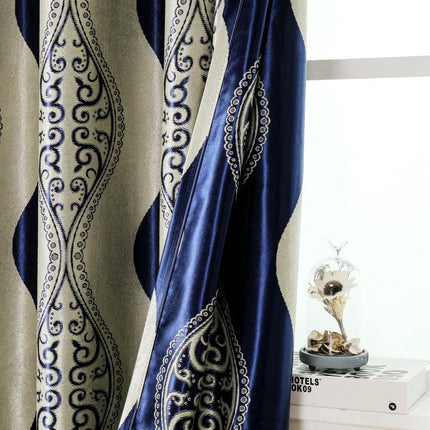 2 Panels Curtains for Bedroom Living Room, European Window Curtain Grommet Tops