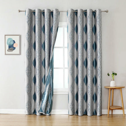 2 Panels Curtains for Bedroom Living Room, European Window Curtain Grommet Tops