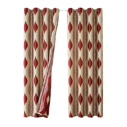 2 Panels Curtains for Bedroom Living Room, European Window Curtain Grommet Tops