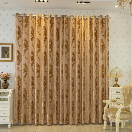 2 Panels Curtains European Style Window Curtain for Decor Grommet Tops