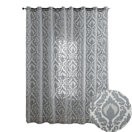 Curtains 2 Panels Set Vintage Sheer Window Drapes for Living Room Grommet Tops
