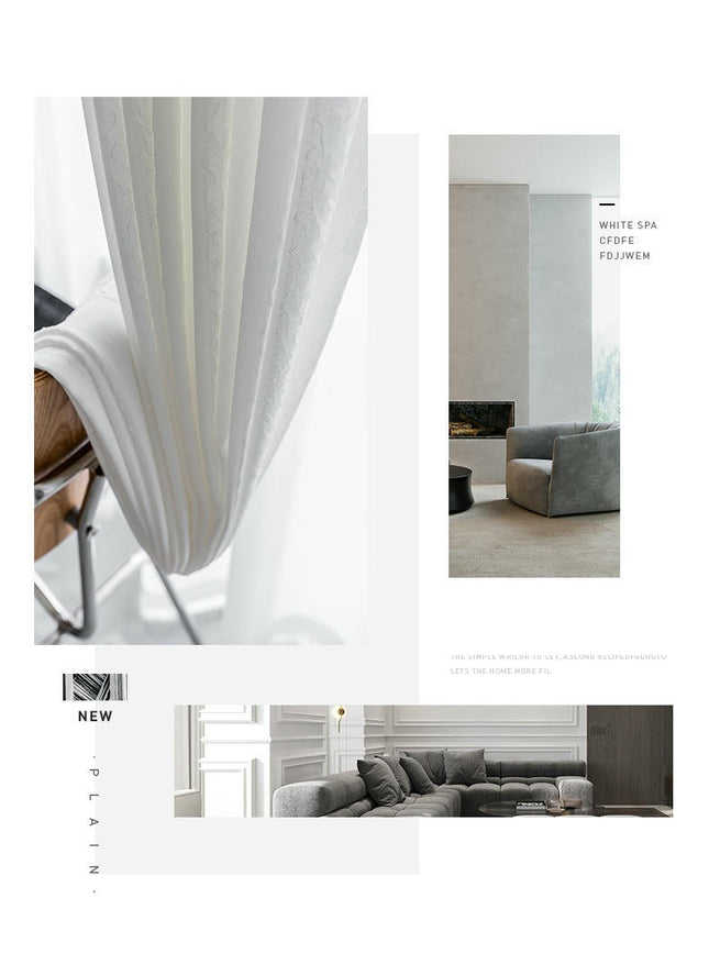 2 Panels Solid Color White Sheer Curtains Voile Panels/Drapes Grommet Tops