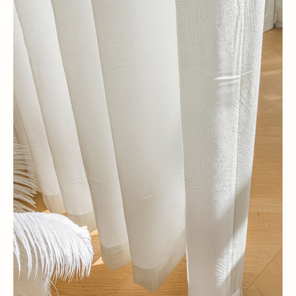 Light Filtering Sheer Curtains 2 Panels Window Drapes for Room Grommet Tops