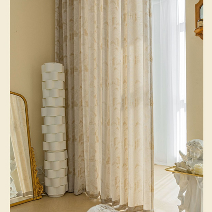 Light Filtering Sheer Curtains 2 Panels Window Drapes for Room Grommet Tops