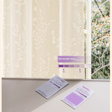 Sheer Curtains Embroidered Drapes for Living Room 2 Panels Treatments Hooks Top