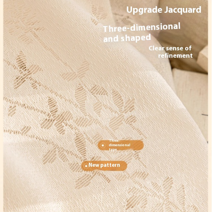 Sheer Curtains Embroidered Drapes for Living Room 2 Panels Treatments Hooks Top