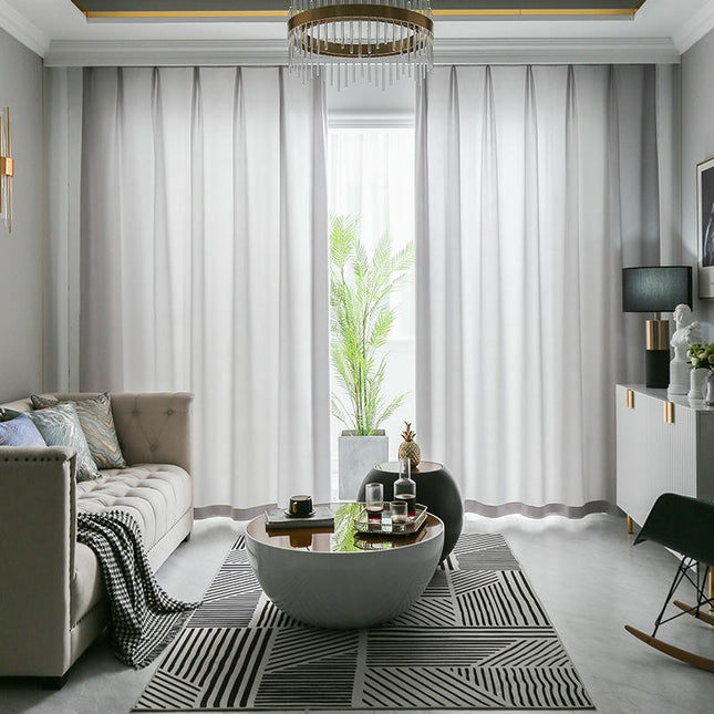 2 Panels Light Filtering Semi Sheer Window Drapes for Living Room Grommet Tops